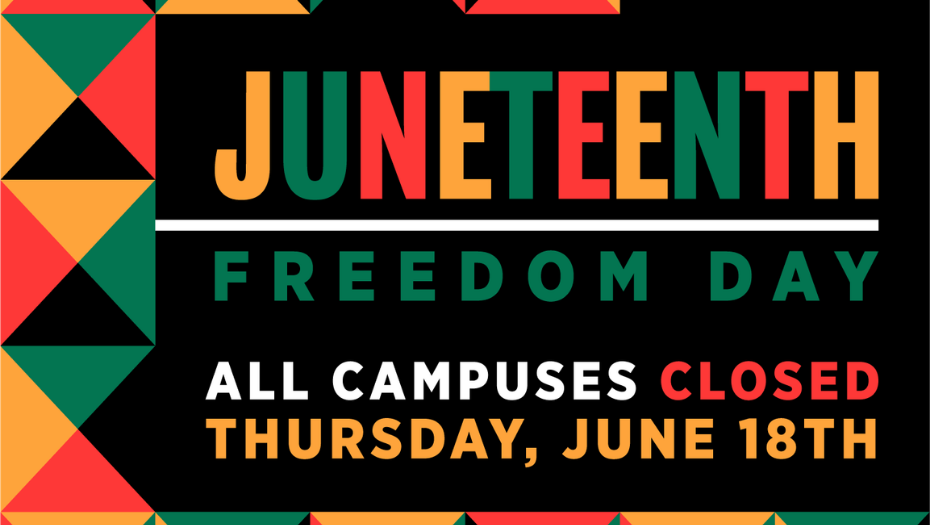 Juneteenth Campus Closure